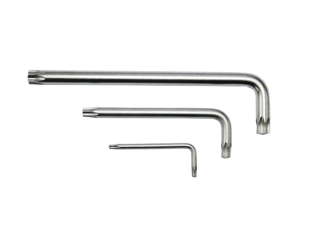 Ключ Г-образный TORX длинный T45H с отверстием