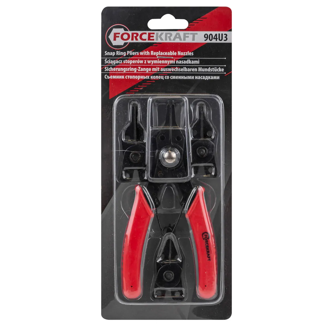 Щипцы для стопорных колец со сменными губками