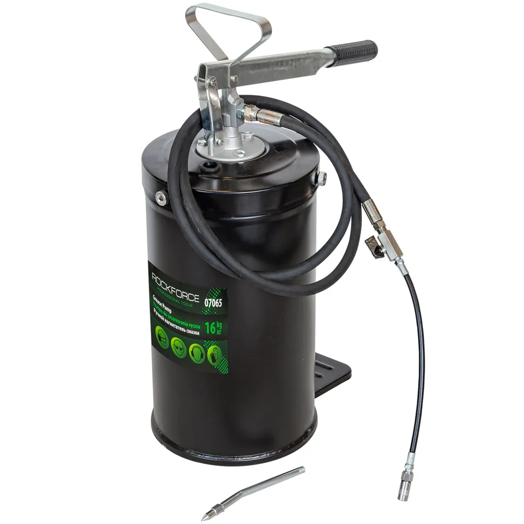 Нагнетатель смазки ручной 16кг(гибкий/жесткий наконечники)