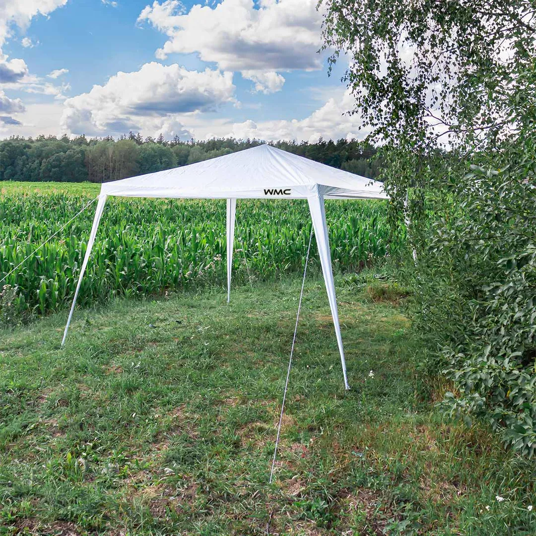 Шатер кемпинговый полиэтиленовый (белый, размер 3х3х2.5м, плотность ткани 90г/м²)