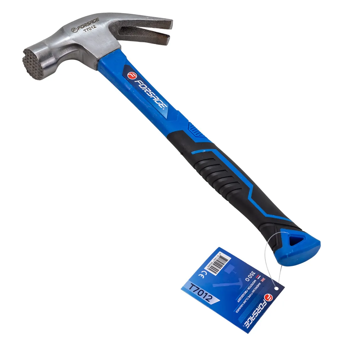 Молоток-гвоздодер с магнитным держателем гвоздя 350гр.