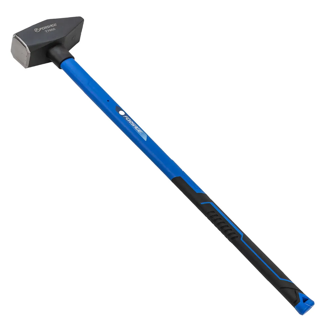 Молоток с фиберглассовой ручкой и резиновой противоскользящей накладкой (5000гр.,L ручки-800мм)