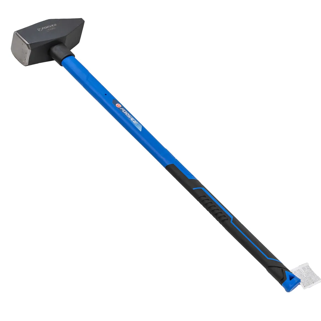 Молоток с фиберглассовой ручкой и резиновой противоскользящей накладкой (6000гр.,L ручки-800мм)