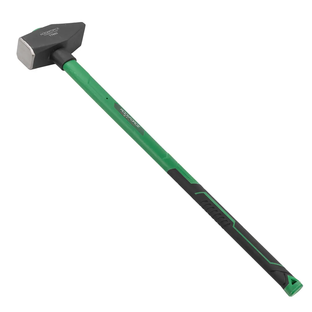 Молоток с фиберглассовой ручкой и резиновой противоскользящей накладкой (5000гр.,L ручки-800мм)