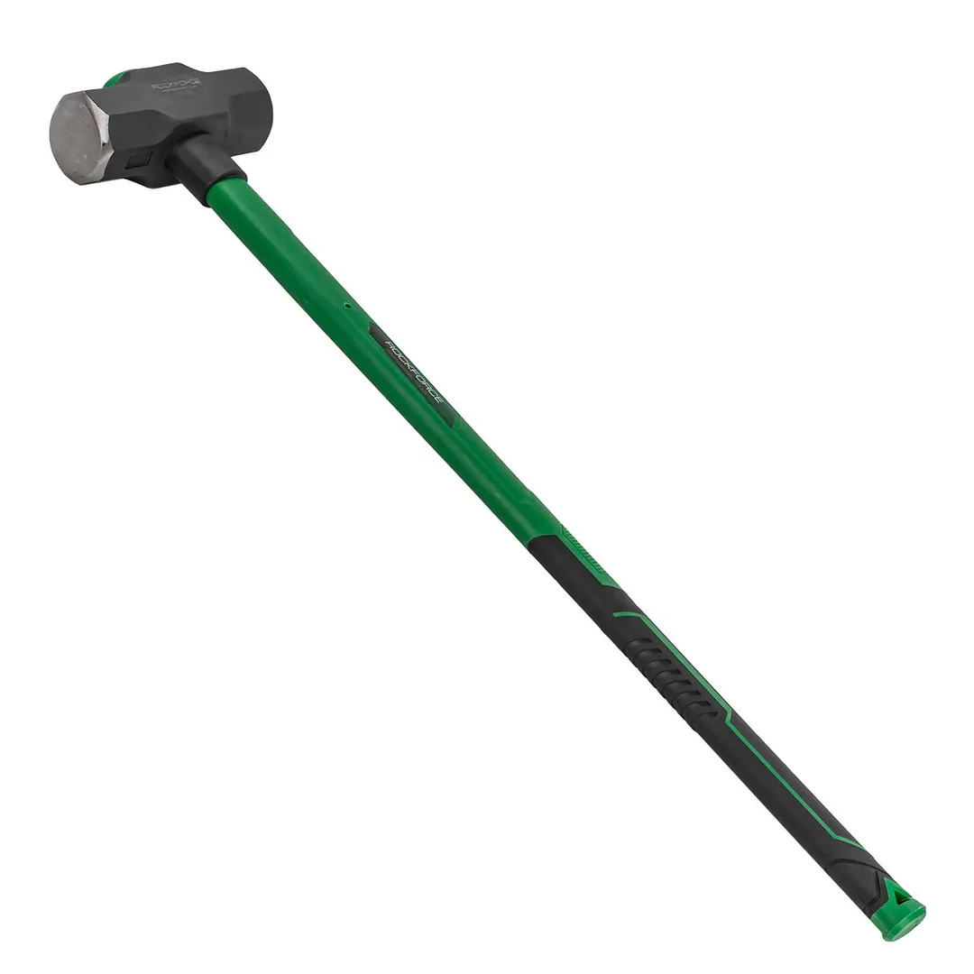 Кувалда с фиберглассовой ручкой и резиновой противоскользящей накладкой (5400г,L ручки-800мм)