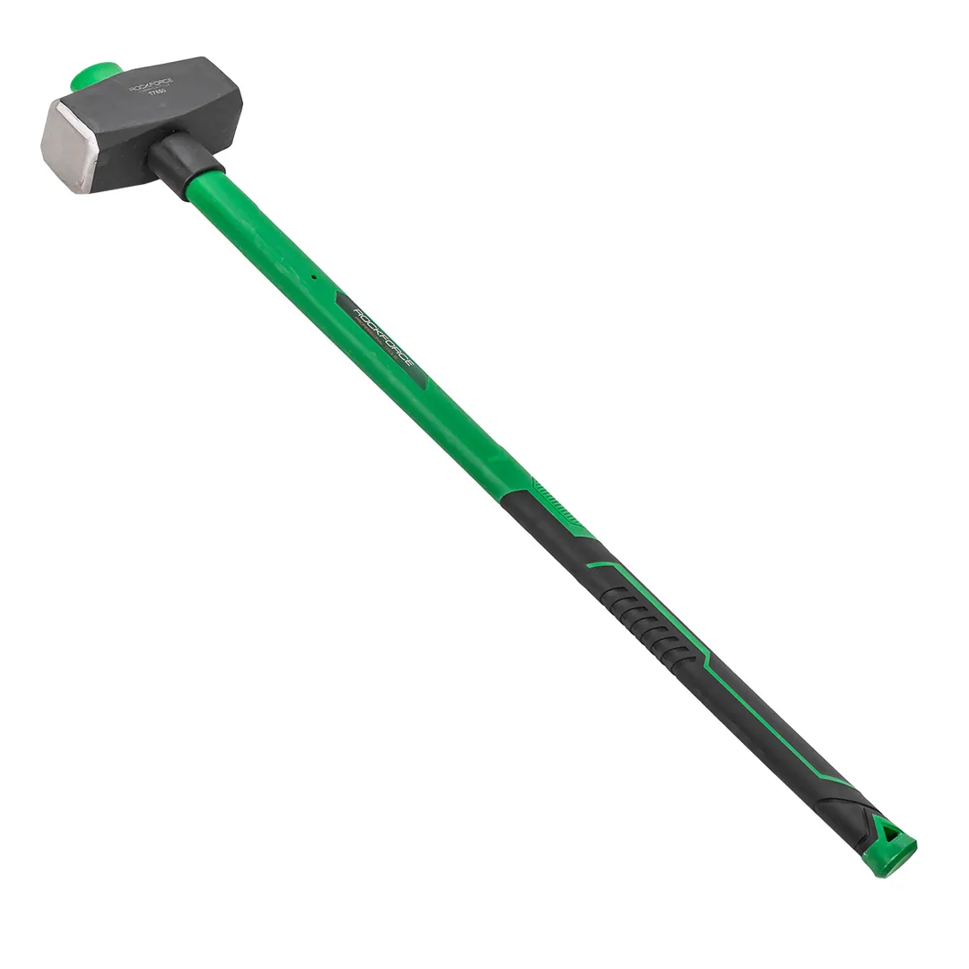 Кувалда с фиберглассовой ручкой и резиновой противоскользящей накладкой (5000г,L ручки-800мм)