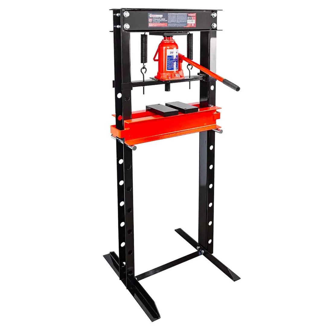 Пресс гидравлический напольный домкратного типа 20т(раб. высота:30-830мм, раб. ширина: 490мм, ход штока: 150мм)