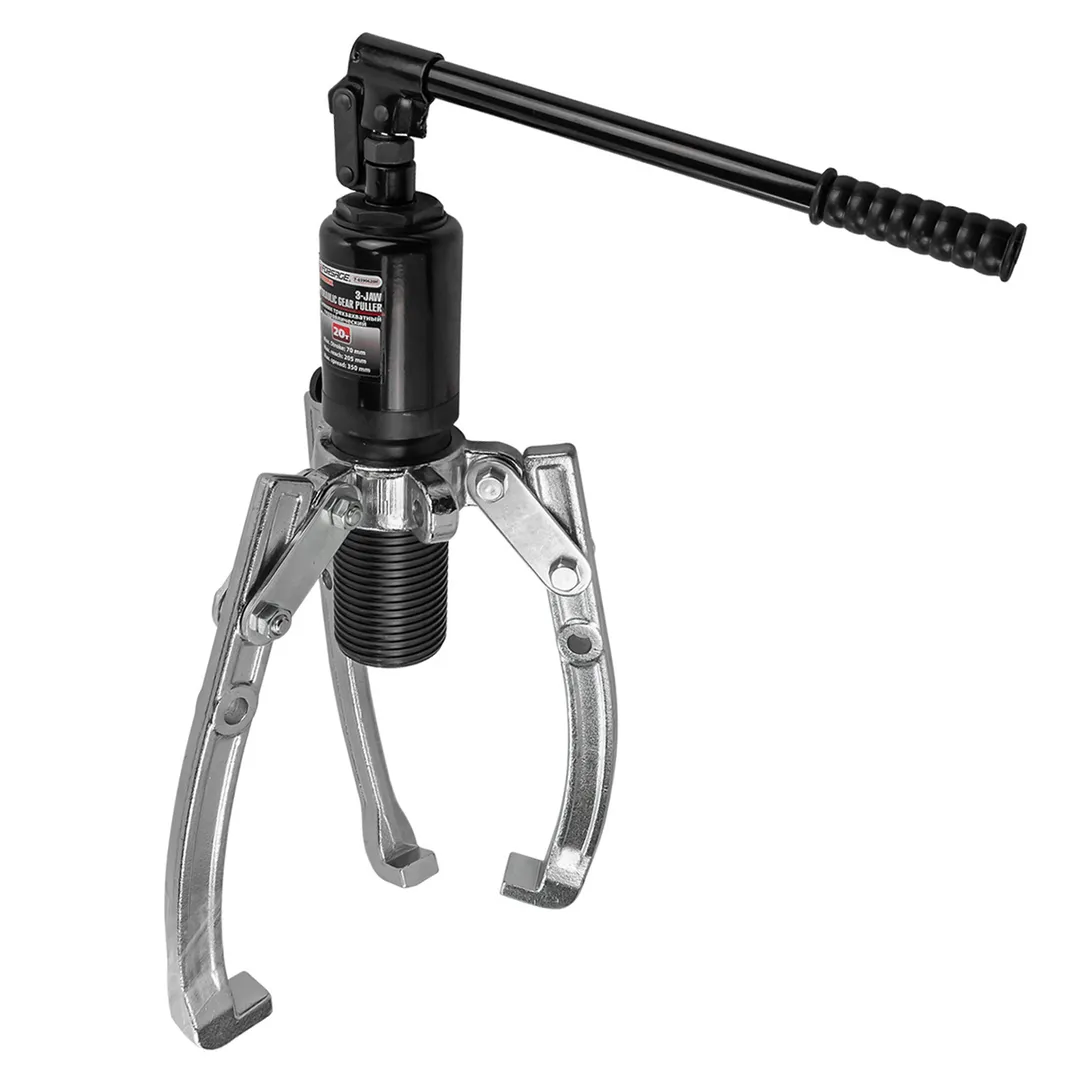 Съемник двух-трехлапый переставной гидравлический 20т(Ø захвата:100-350мм,мах. глубина захвата-205мм,ход штока-70мм)в кейсе