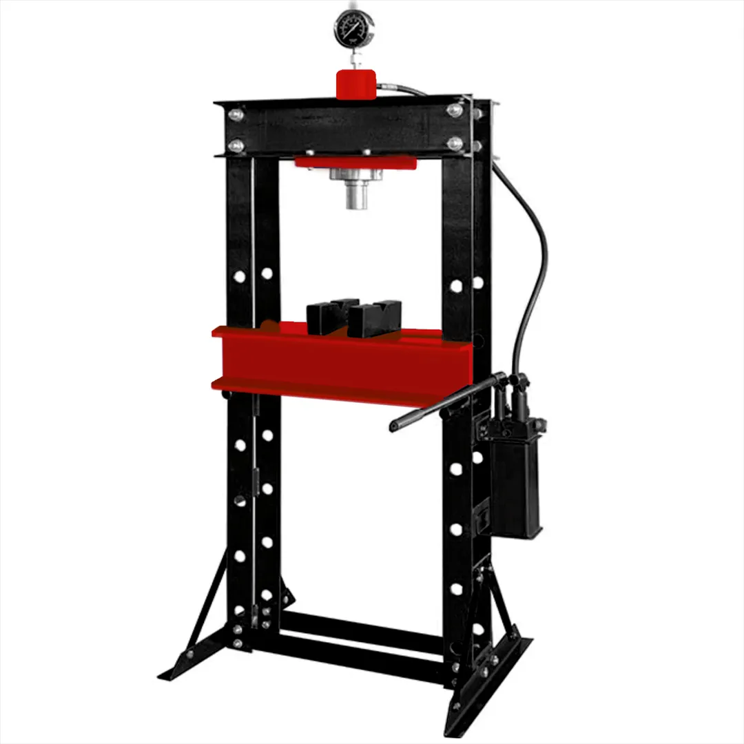 Пресс гидравлический напольный с манометром напольный 20т,(раб. высота: 0-955мм, раб. ширина: 550мм)