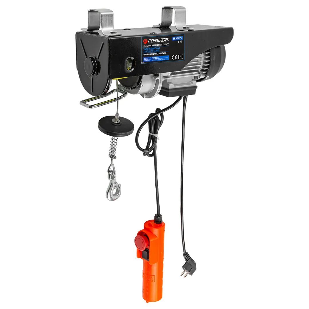 Таль подвесная 220В, 125/250кг