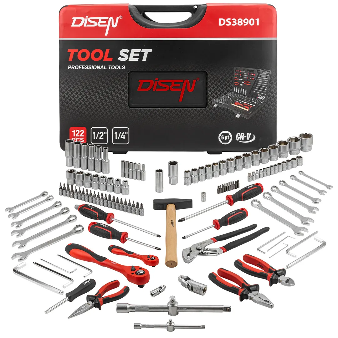 Набор инструментов 122 пр. 1/4»,1/2»(6гр.)(4-32мм)