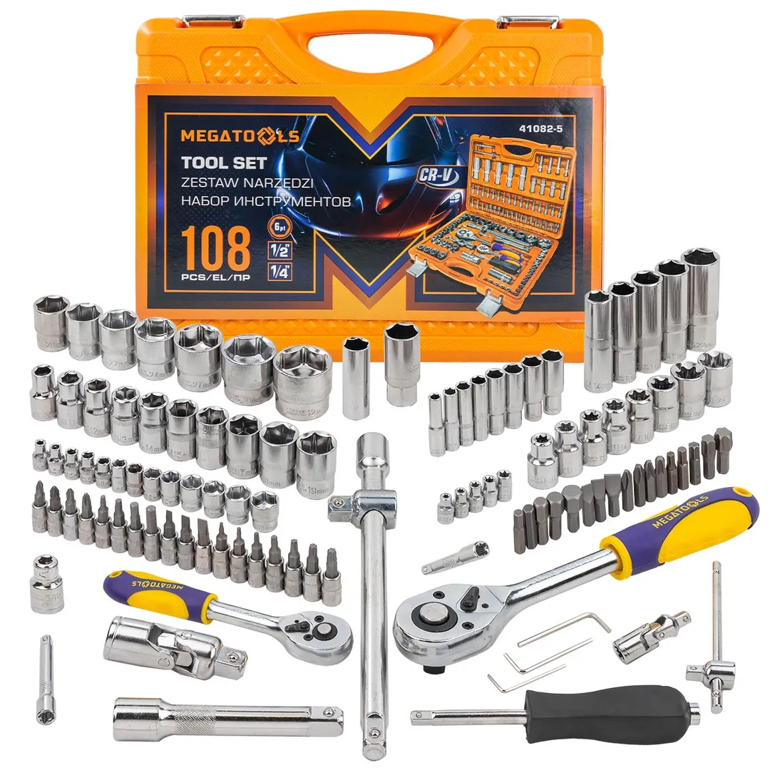 Набор инструментов 108пр. 1/4», 1/2» (6гр.)(4-32мм)