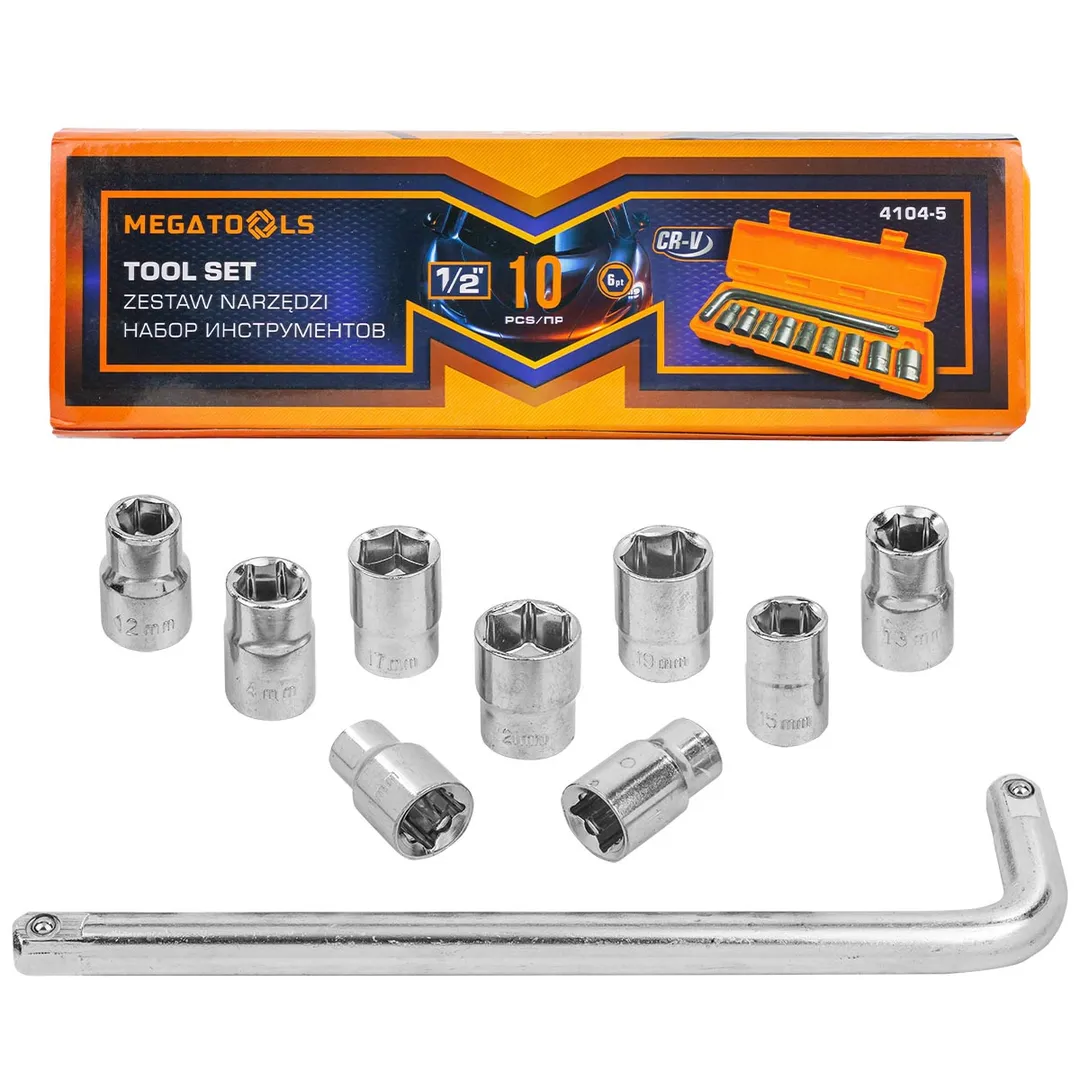 Набор инструментов 10пр, 1/2»( 6гр.)