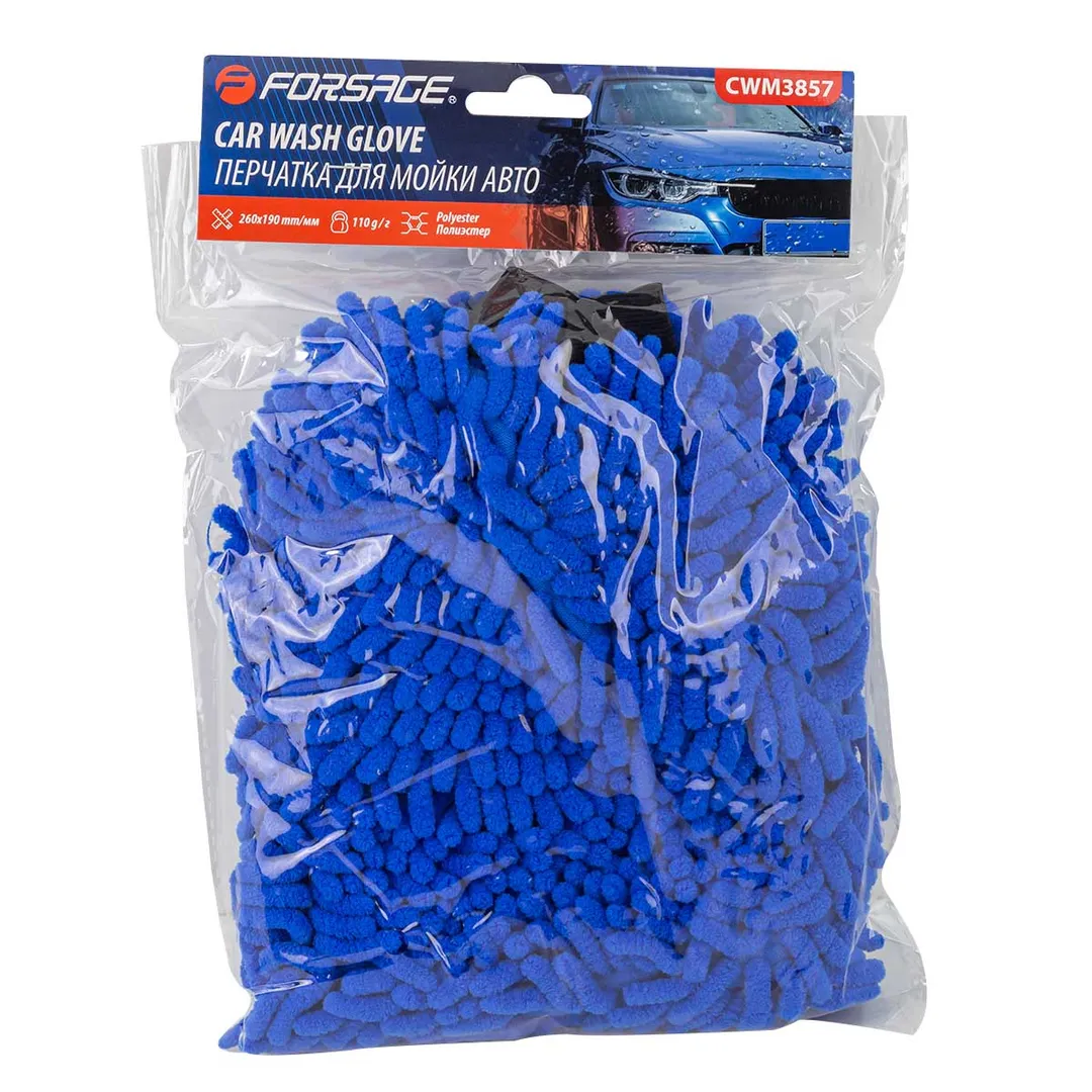 Перчатка для мойки автомобиля (260х190мм, полиэстер)