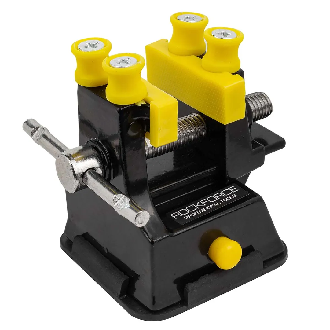 Мини тиски настольные на вакуумной присоске (ширина губок — 35 мм, толщина зажима заготовки 10-45мм)