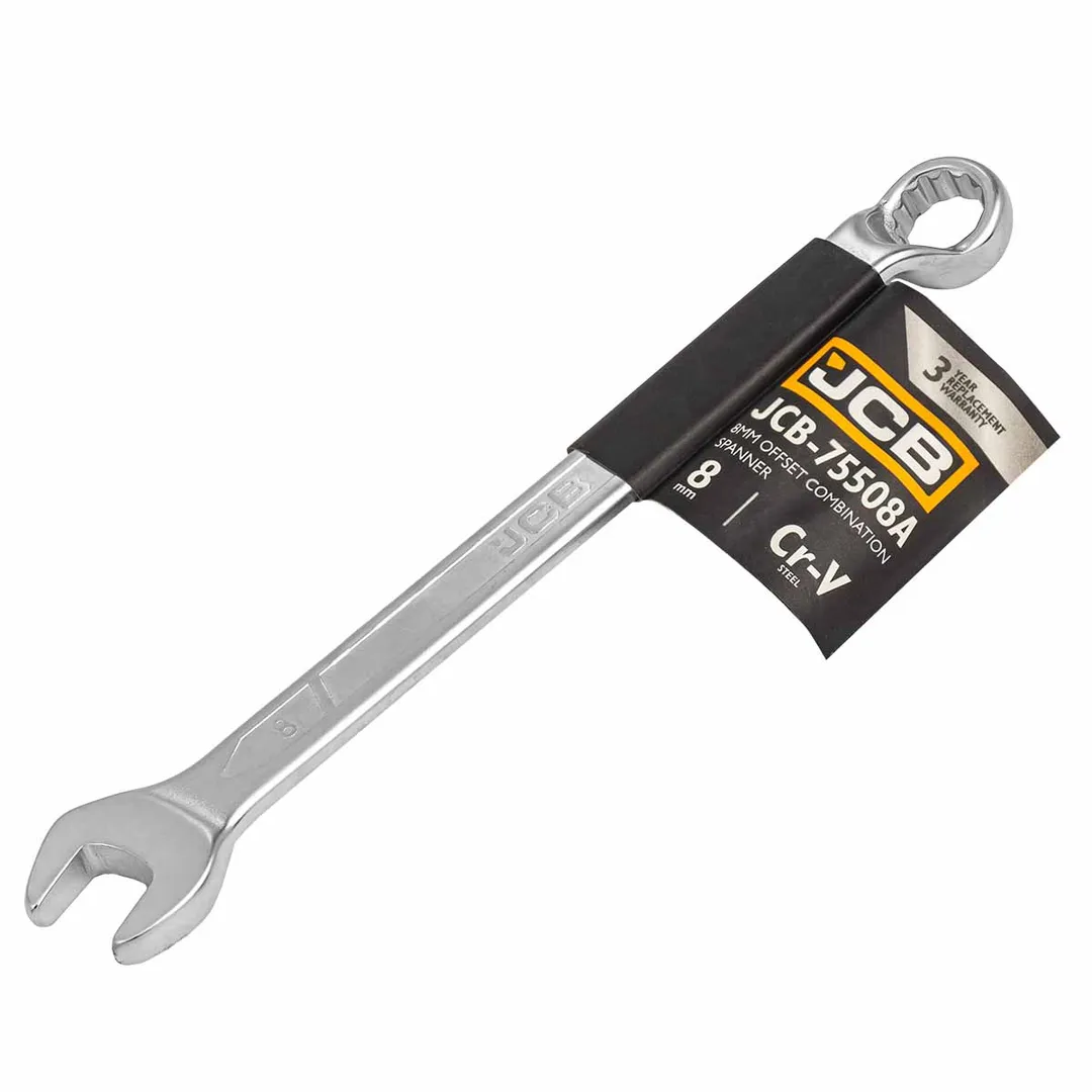 Ключ комбинированный, отогнутый на 75грд. 8мм