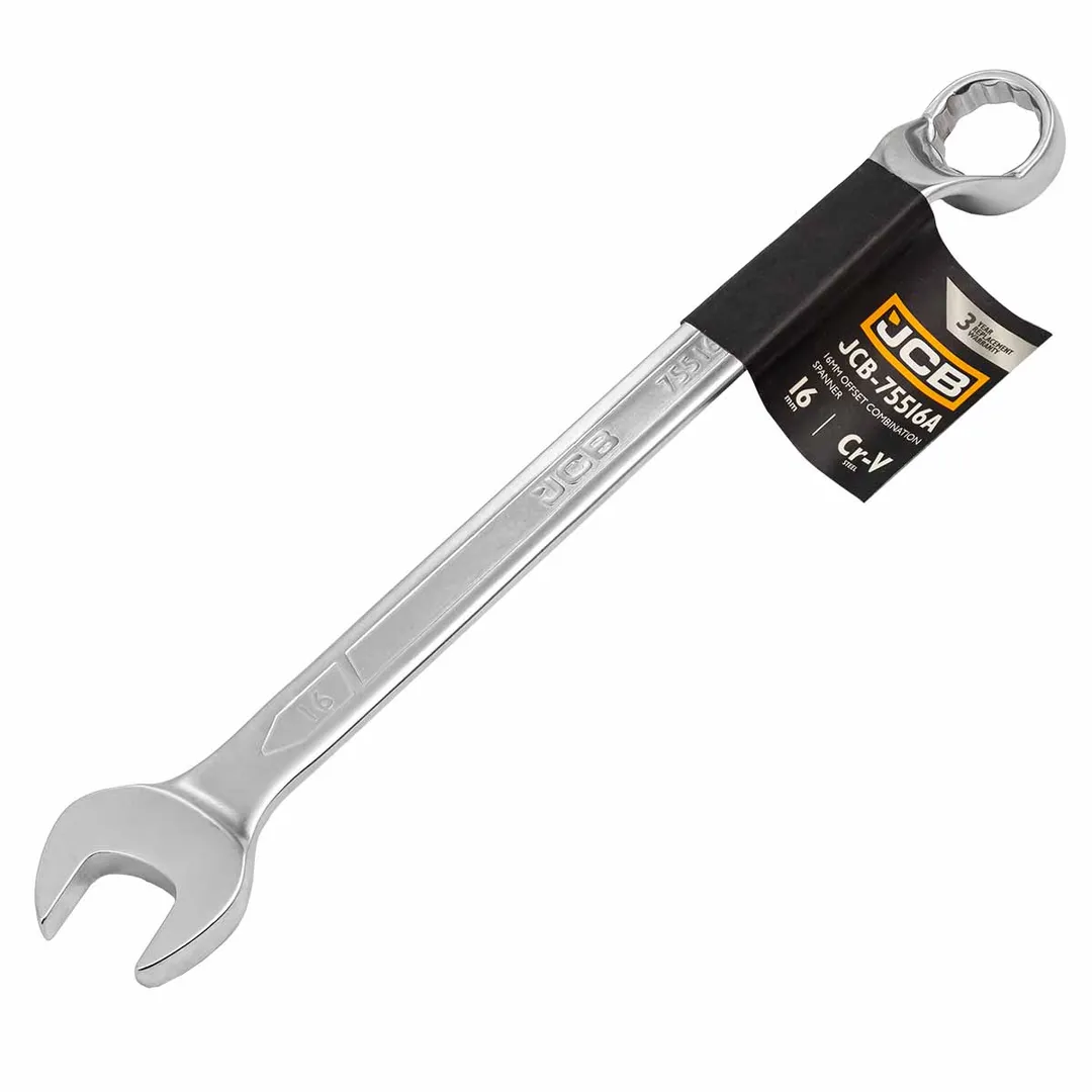 Ключ комбинированный, отогнутый на 75грд. 16мм