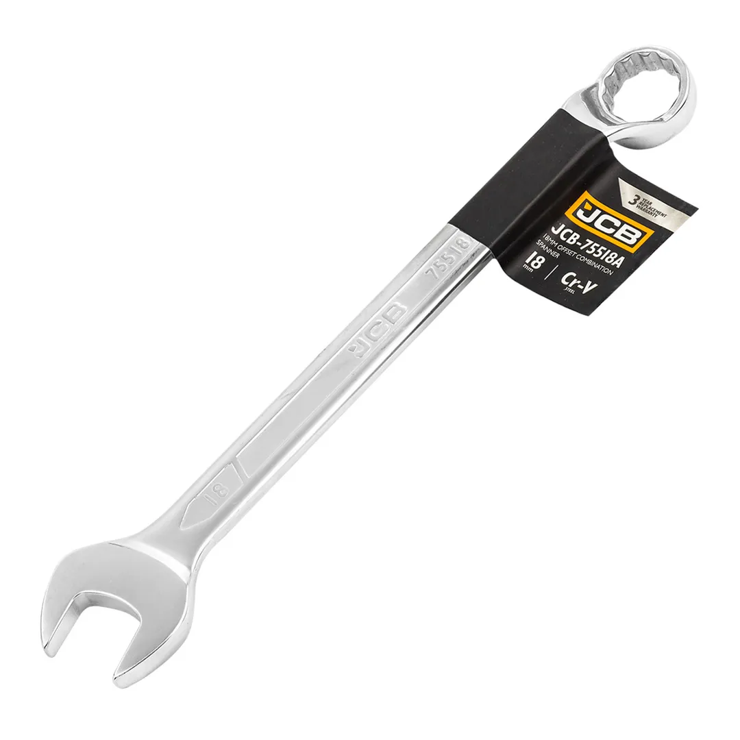 Ключ комбинированный, отогнутый на 75грд. 18мм