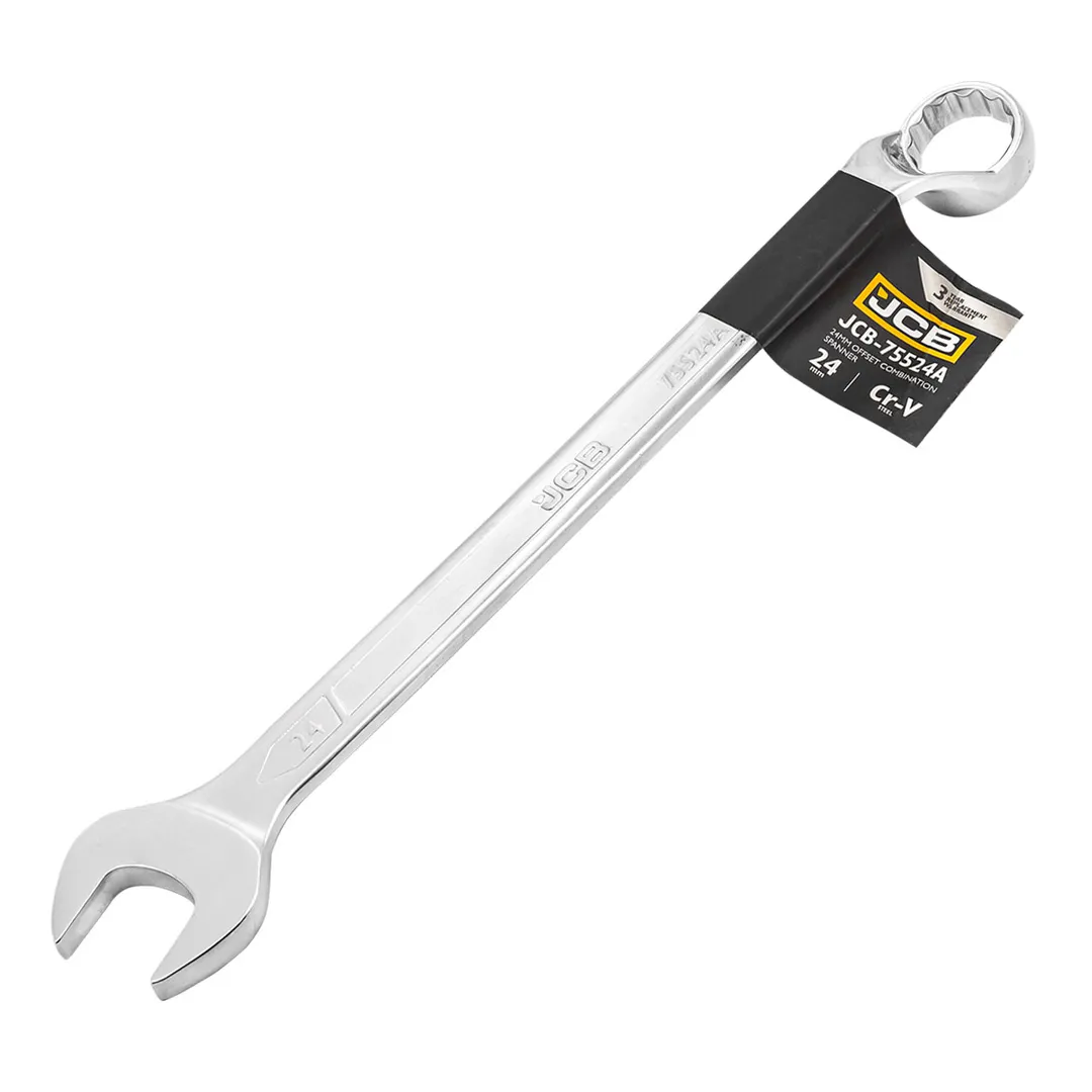 Ключ комбинированный, отогнутый на 75грд. 24мм