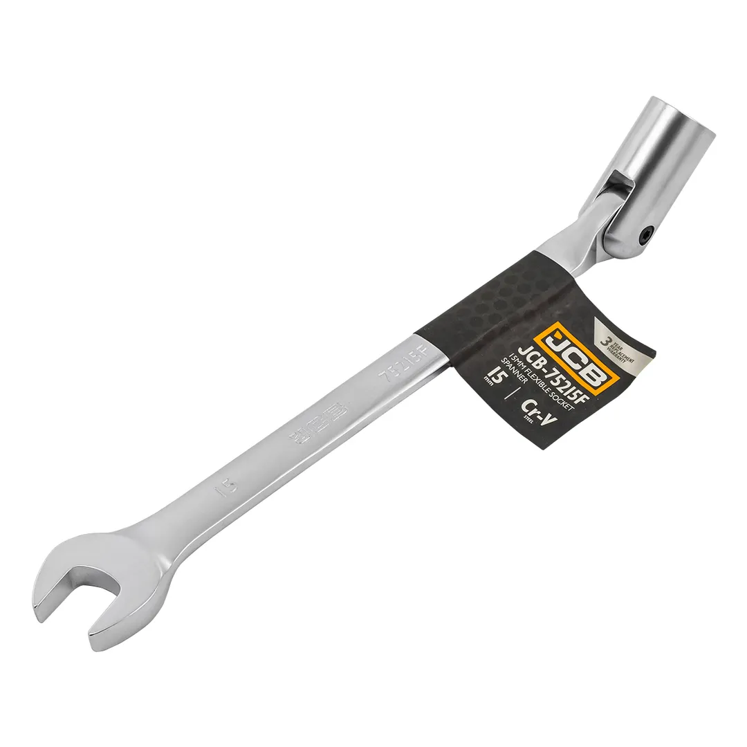 Ключ рожково-торцевой шарнирный 15 мм