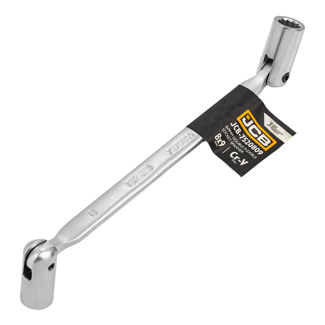 Ключ торцевой шарнирный двухсторонний 8х9мм