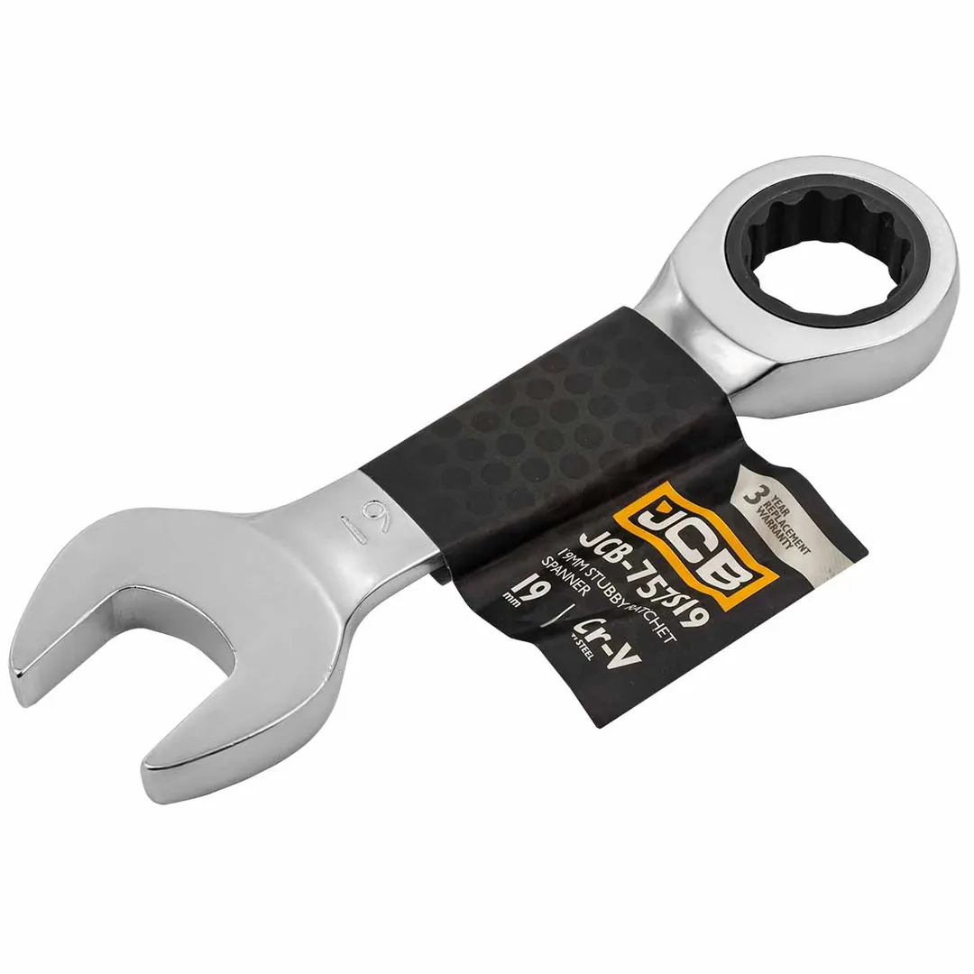 Ключ трещоточный короткий 19мм