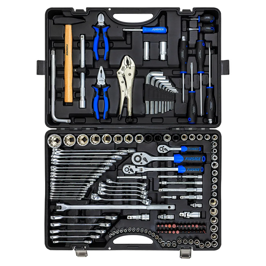 Набор инструментов 142+6 пр.1/4»3/8»1/2»(6-гр.)(4-32мм)