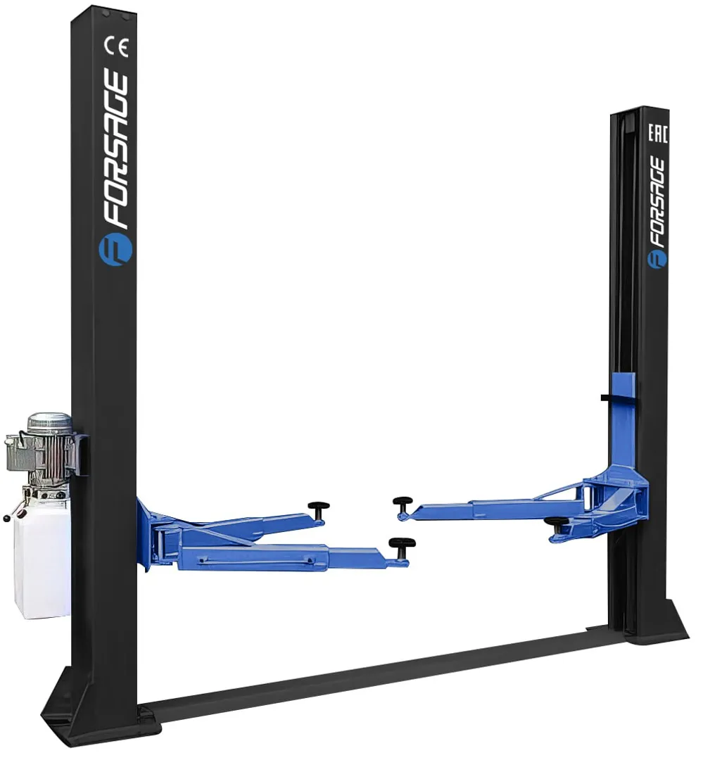 Подъемник двухстоечный электрогидравлический 4т (380В, 2.2кВт, высота подхвата 90-1900мм)