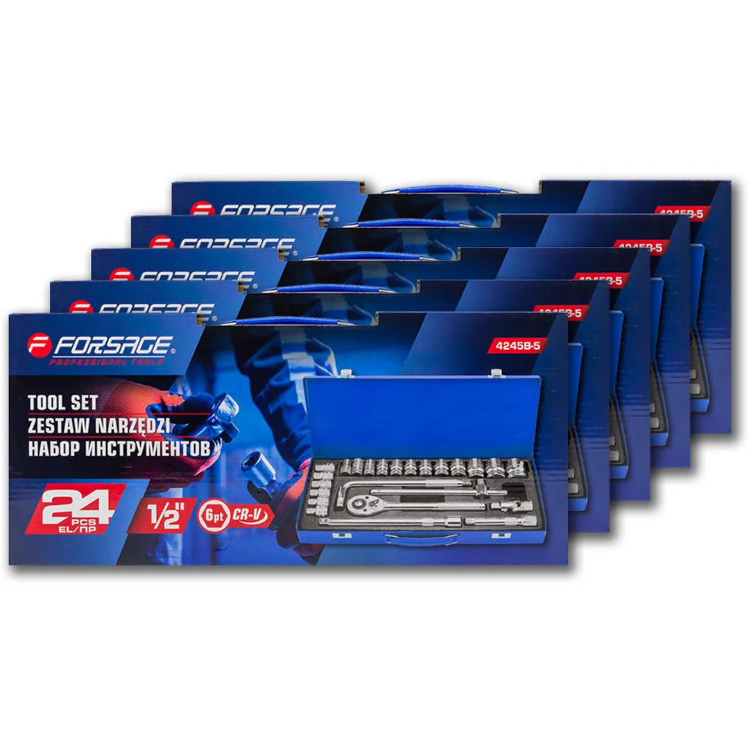 ( 5 K-T ) Набор инструментов 24пр. 1/2»( 6гр)