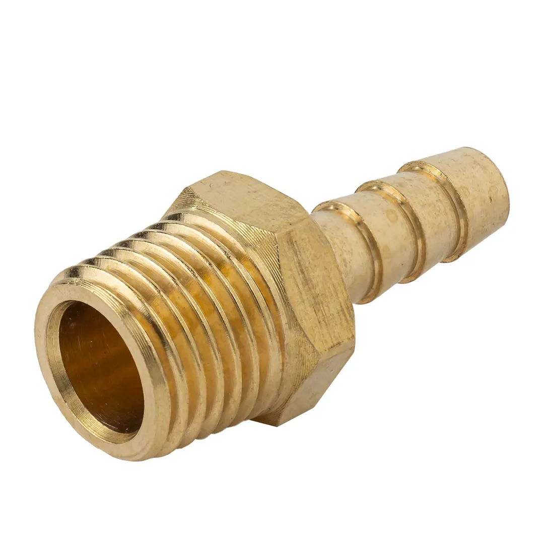 Штуцер пневматический наруж. резьба 1/4»- »елочка»6мм