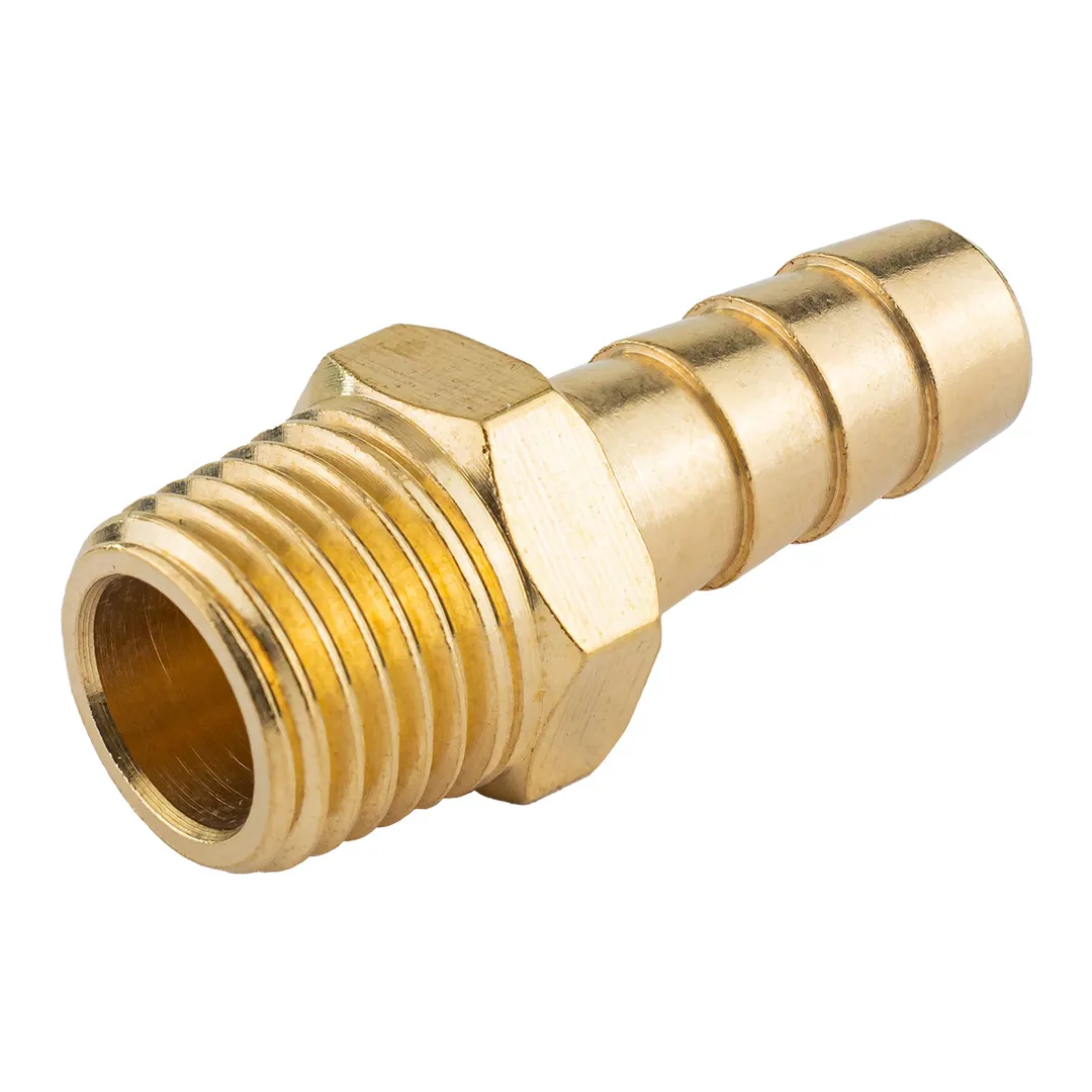 Штуцер пневматический наруж. резьба 1/4»- »елочка»8мм