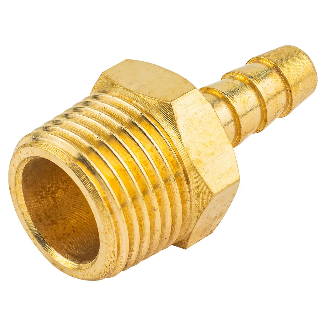 Штуцер пневматический наруж. резьба 3/8»- »елочка»6мм