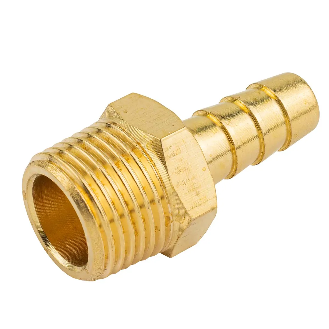 Штуцер пневматический наруж. резьба 3/8»- »елочка»8мм