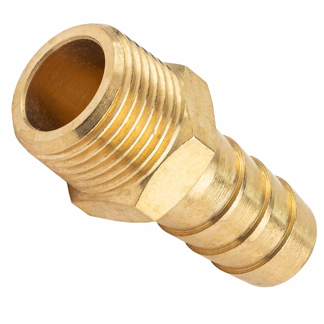 Штуцер пневматический наруж. резьба 3/8»- »елочка»12мм