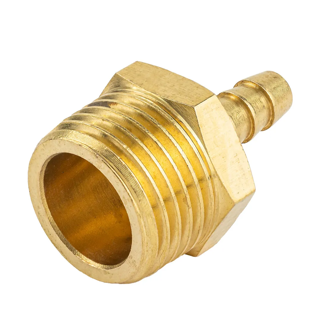 Штуцер пневматический наруж. резьба 1/2»- »елочка»6мм