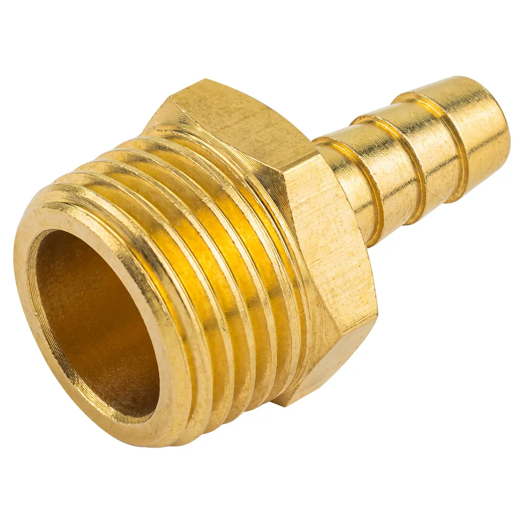 Штуцер пневматический наруж. резьба 1/2»- »елочка»8мм