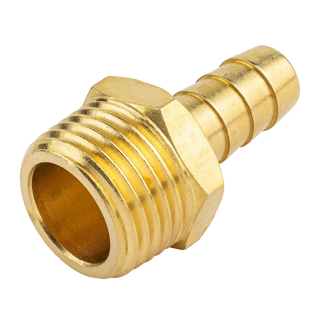 Штуцер пневматический наруж. резьба 1/2»- »елочка»10мм