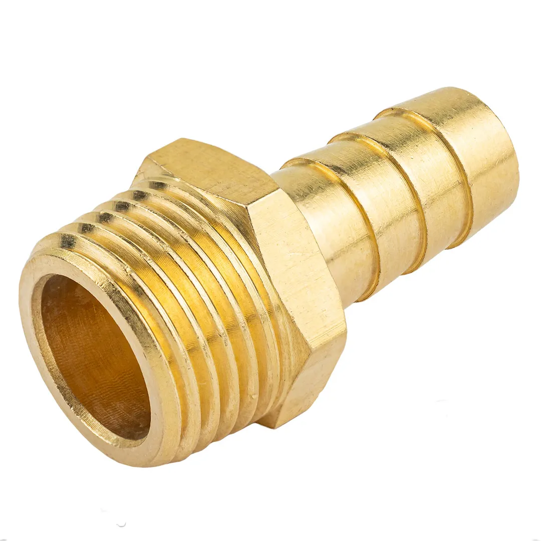 Штуцер пневматический наруж. резьба 1/2»- »елочка»12мм