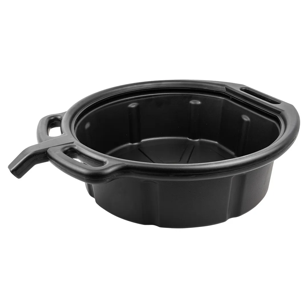 Емкость пластиковая для слива отработанного масла и технических жидкостей, 16л (Ø400мм, глубина 150мм)