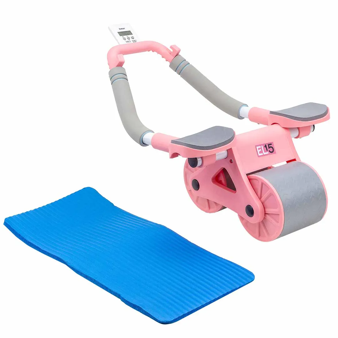 Тренажер для мышц пресса и спины ( розовый)