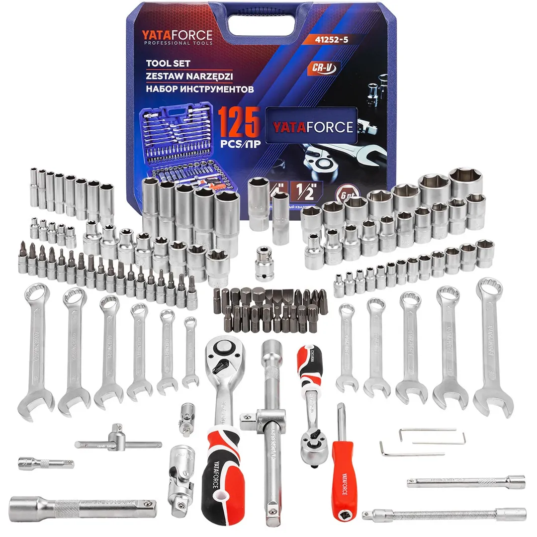 Набор инструментов 125пр. 1/4», 1/2»(6гр.)