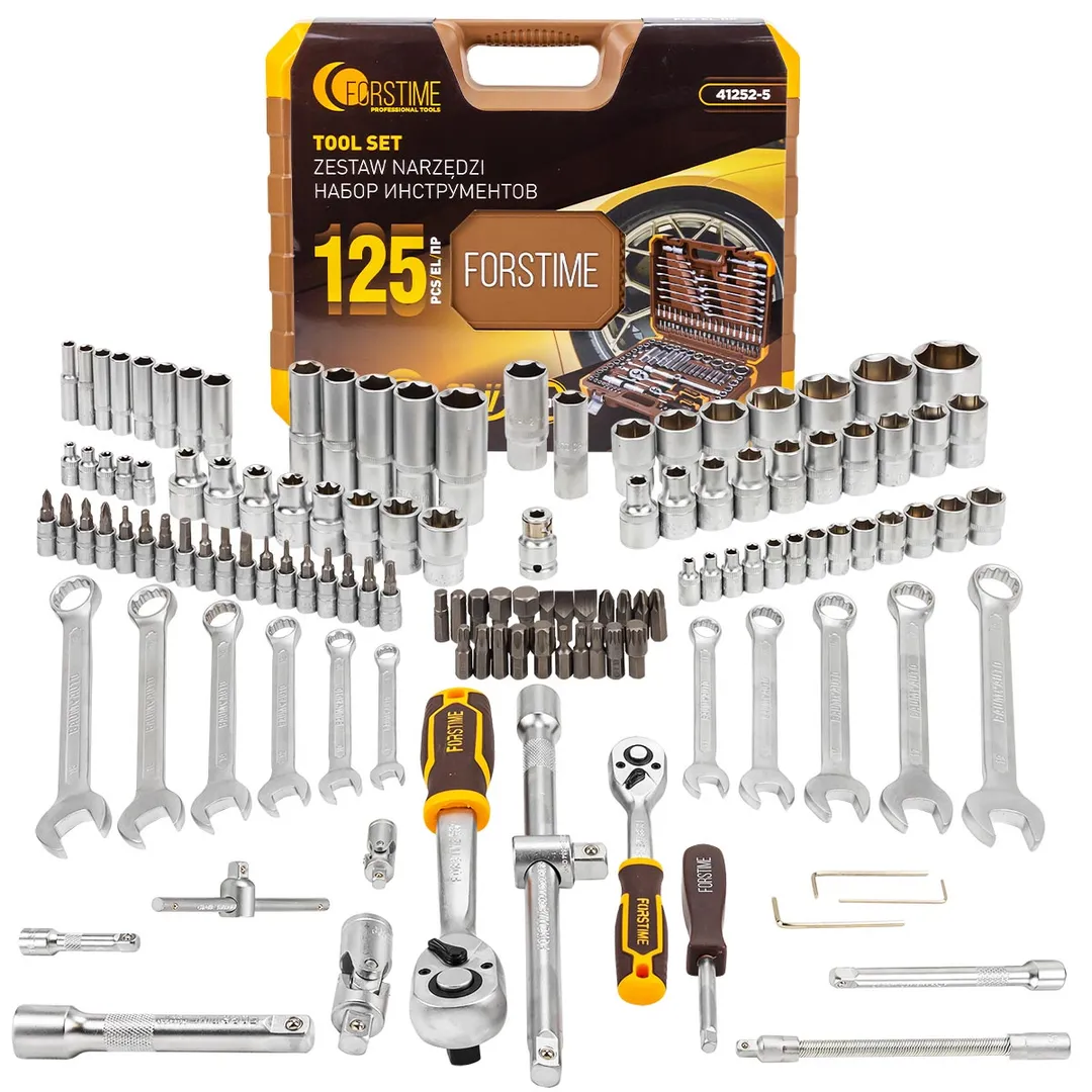 Набор инструментов 125пр. 1/4», 1/2»(6гр.)