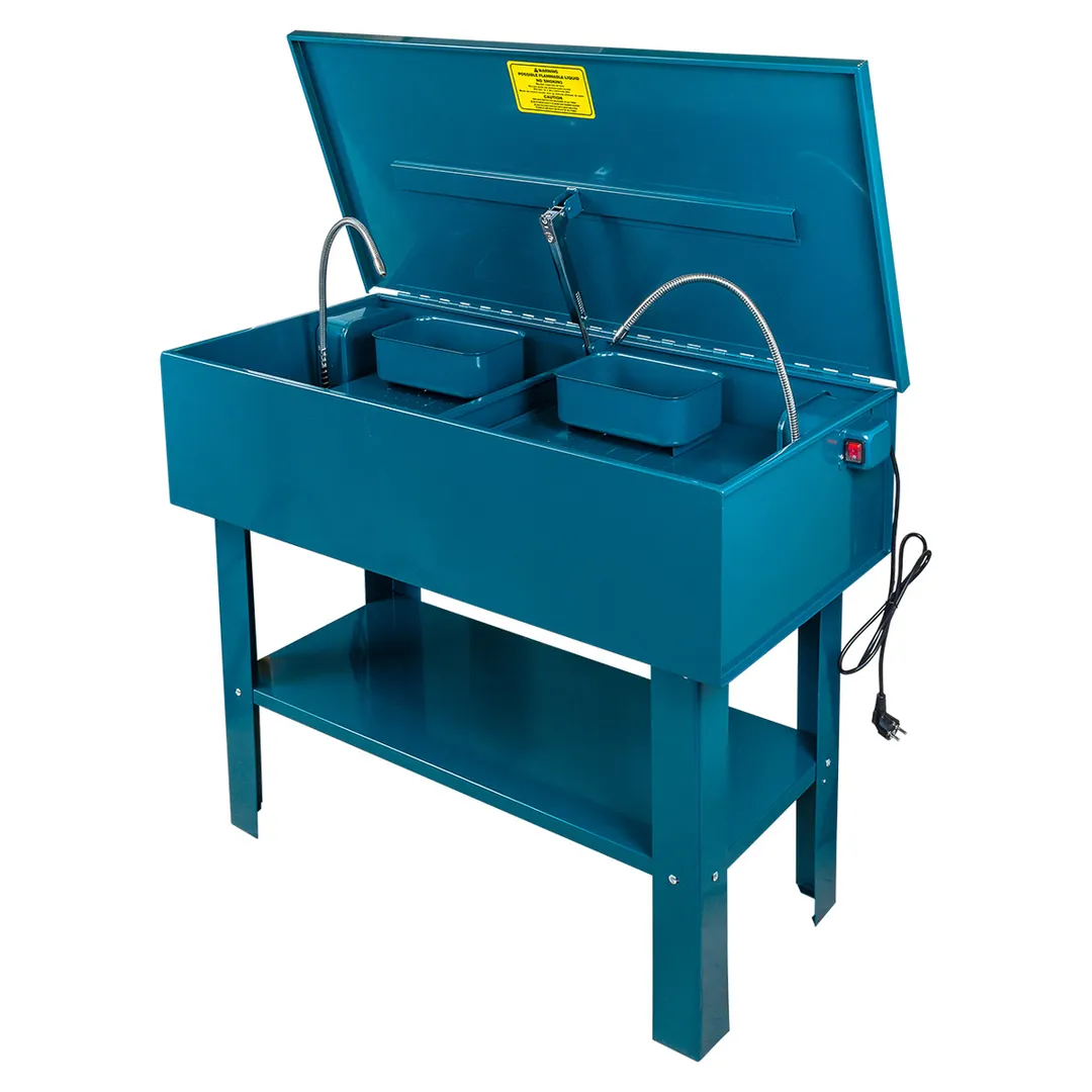 Мойка для деталей двухкамерная 150л (размеры 1135х545х320мм, 20л/мин, 2 насоса 220В)