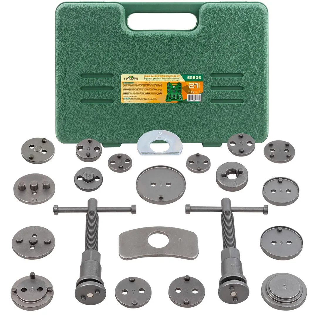Набор инструментов для обслуживания тормозных цилиндров 21пр., в кейсе