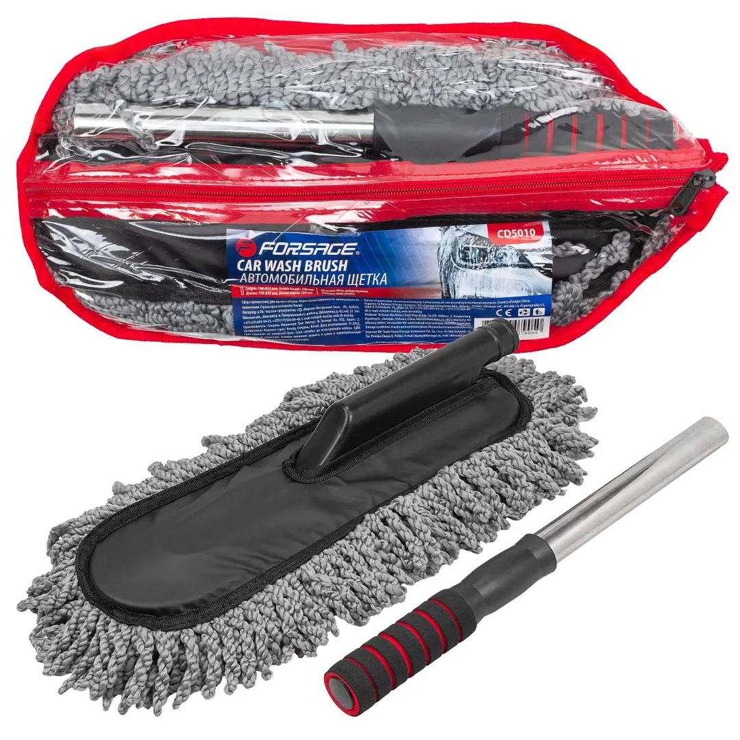 Автомобильная щетка телескопическая ( длина 700-850мм, щетка 390х130мм)