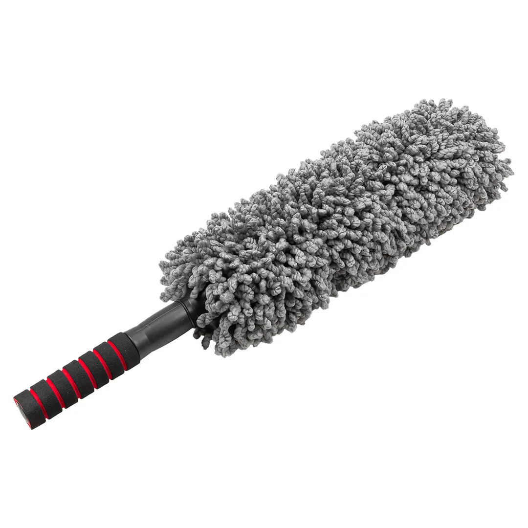 Щетка для чистки колес автомобиля телескопическая (длина 550-780мм, Ø90мм)