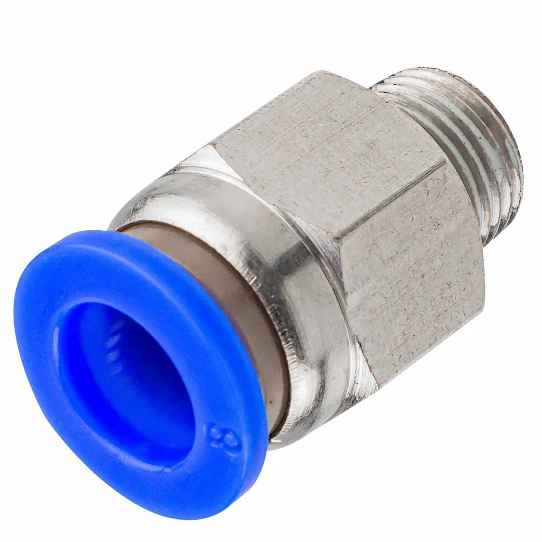 Фитинг для пластиковых трубок 8мм с наружной резьбой 1/8»