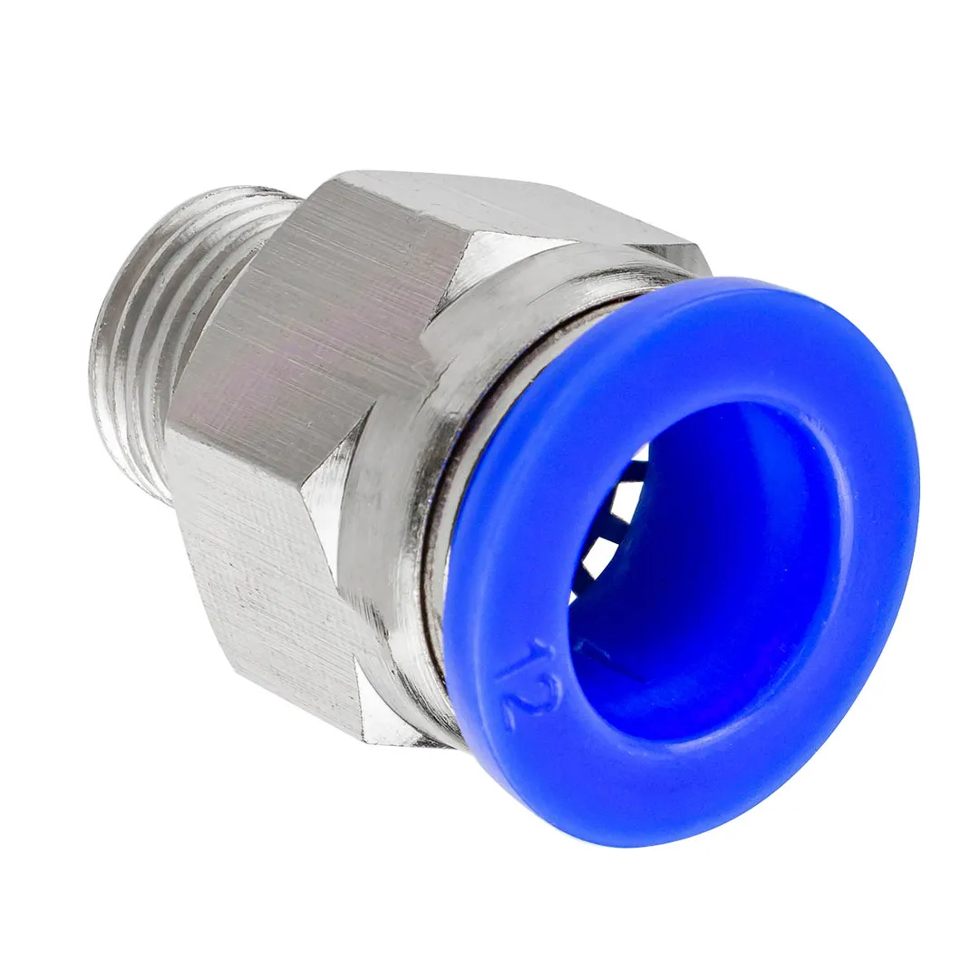 Фитинг для пластиковых трубок 12мм с наружной резьбой 1/4»