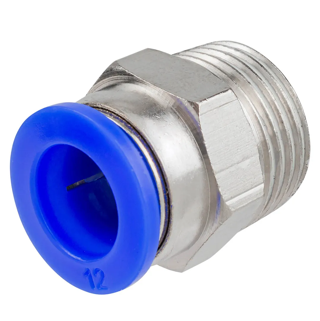 Фитинг для пластиковых трубок 12мм с наружной резьбой 1/2»