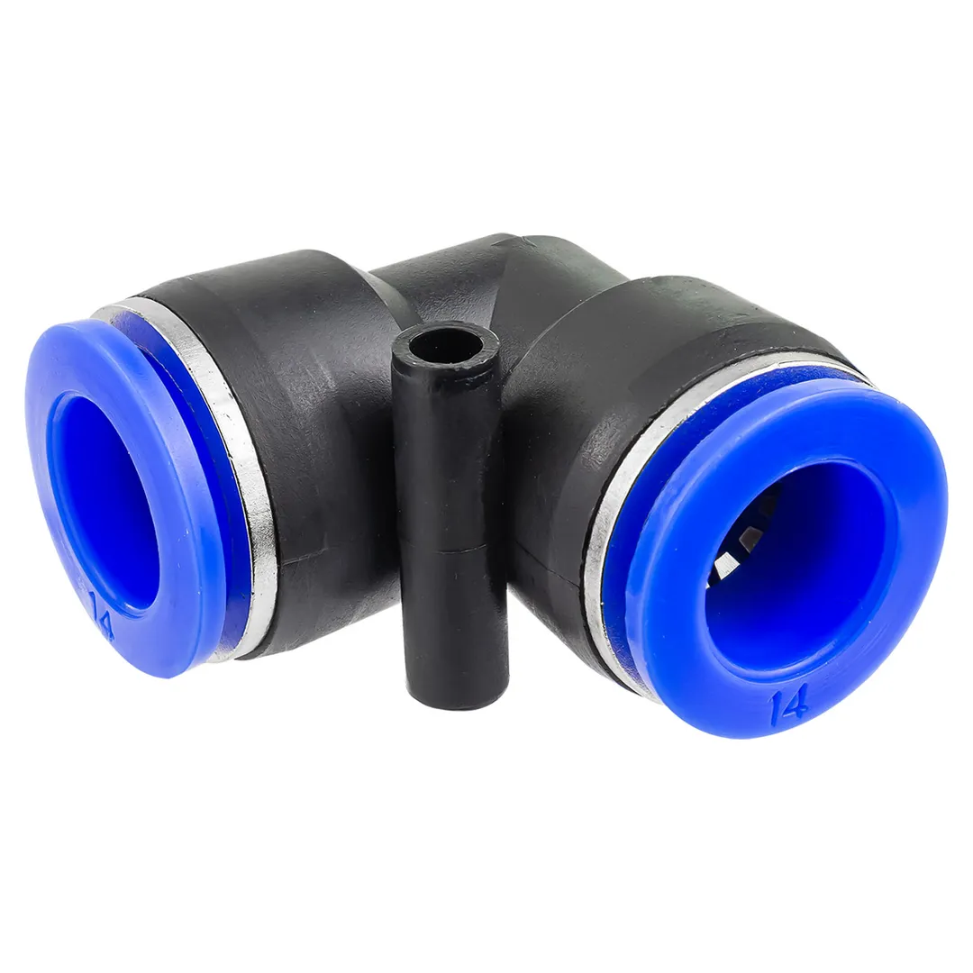 Фитинг угловой для пластиковых трубок 14мм